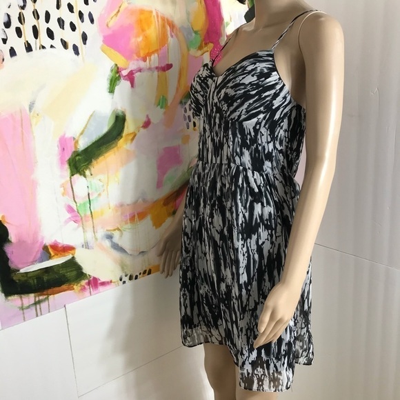 Guess mini dress 90’s retro gauzy tie dye vacation resort M new summer - Picture 12 of 13
